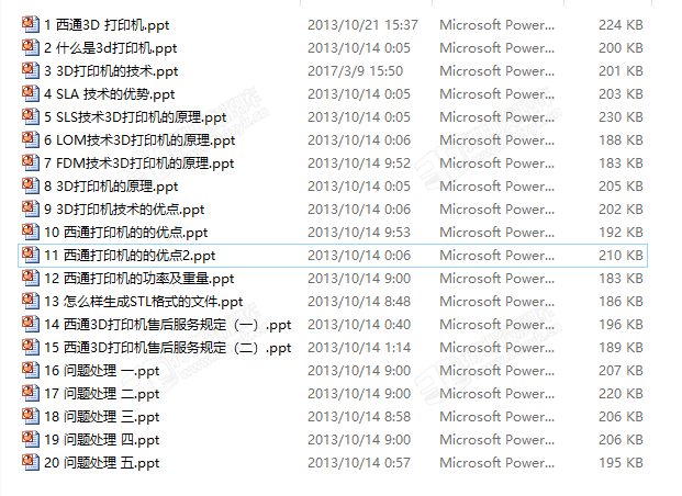 3D打印技术及机器 全套PPT演示方案 免费分享
