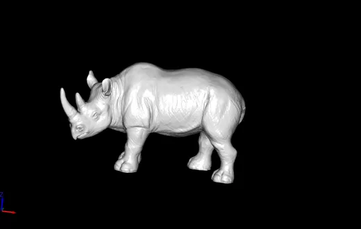 黑犀牛 动物 摆件