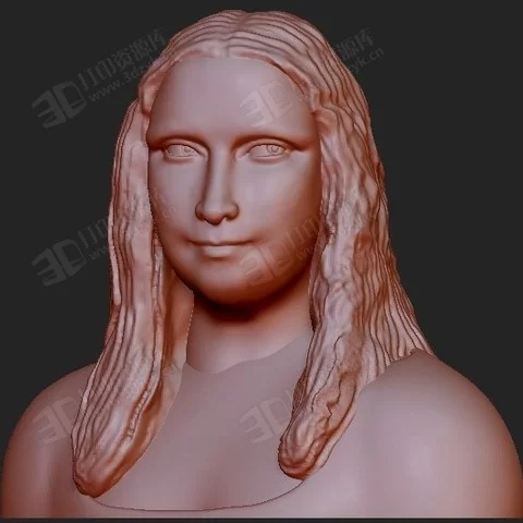 蒙娜麗莎 3d打印人物模型.webp