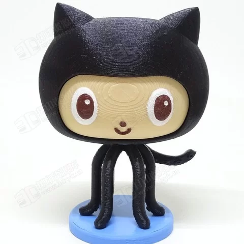 Github吉祥物Octocat 打印模型  3d打印模型.webp