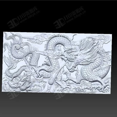 高精度 龍 墻面浮雕模型 (3)3d打印模型.webp