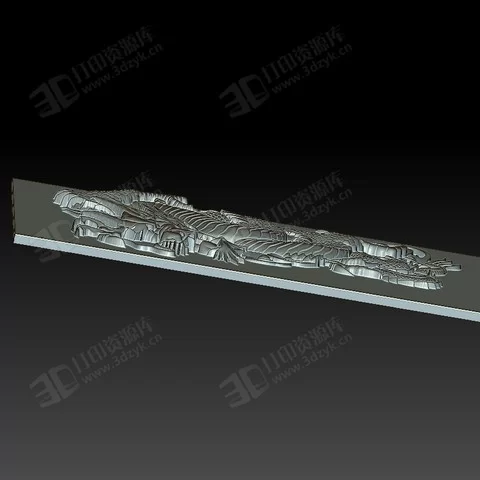 龍 中國(guó)吉祥動(dòng)物 高精度 浮雕模型  3d打印模型 (3).webp