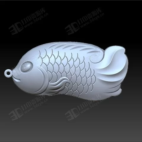 高精度 小魚 吊墜 3d打印模型 (1).webp