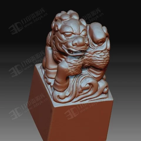 古代的神話生物 貔貅 動(dòng)物模型  3d打印模型 (1).webp