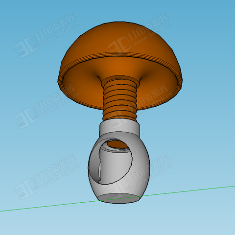 蘑菇胡桃夾子 stl模型下載 (4).png