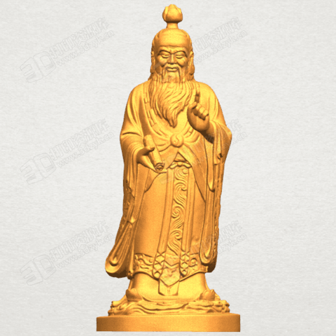 太上老君 神話模型 3d打印stl (1).png