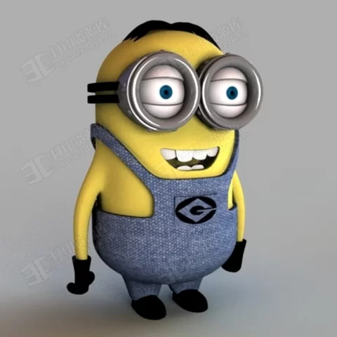 minion小黃人大眼萌 3d打印模型.webp