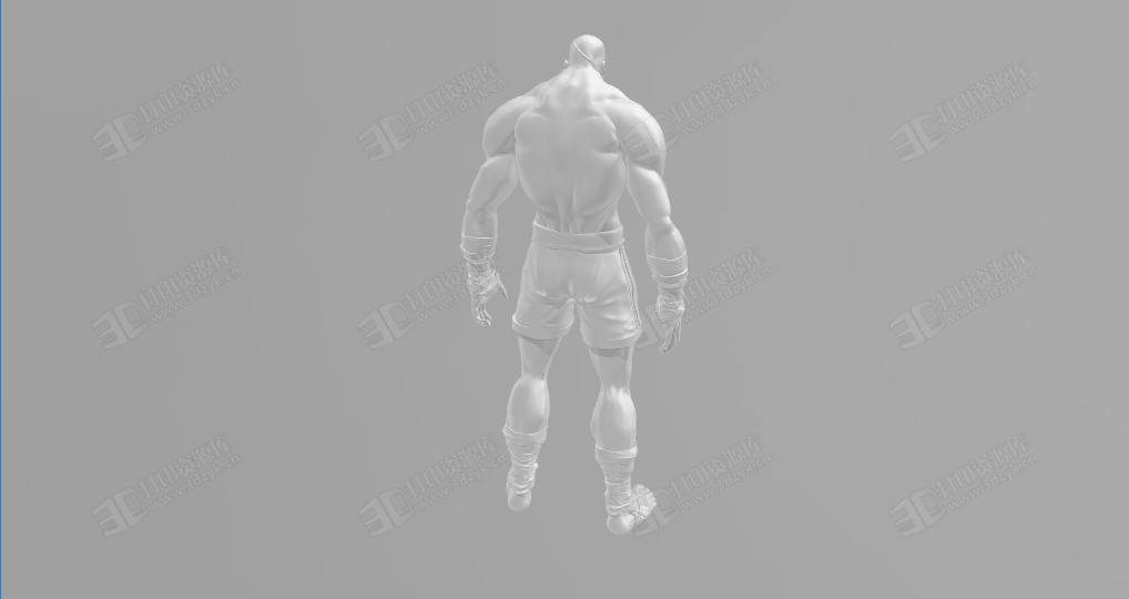 街頭霸王沙加特SAGAT 3d打印模型 (2).png