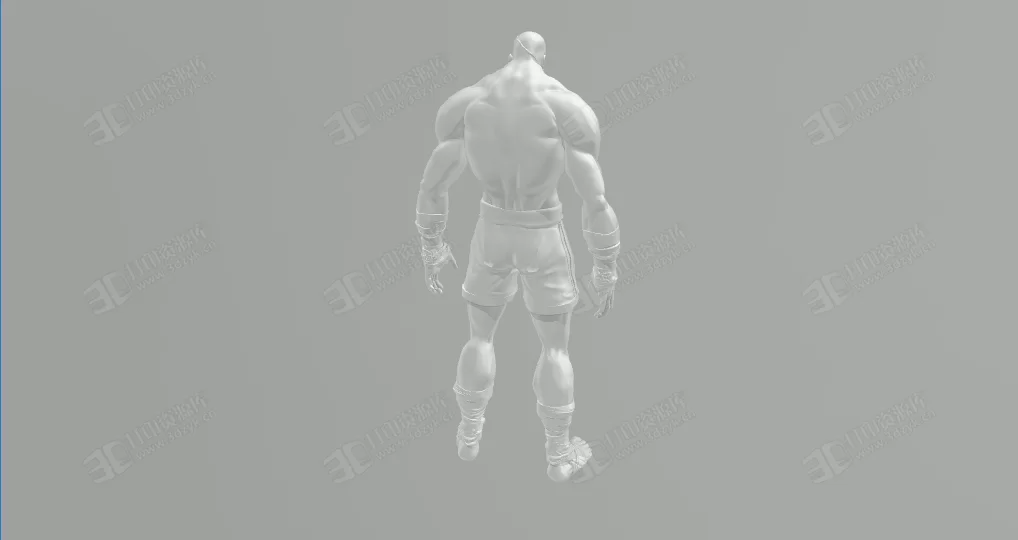 街頭霸王沙加特SAGAT 3d打印模型 (2).webp