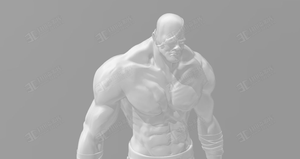 街頭霸王沙加特SAGAT 3d打印模型 (3).png