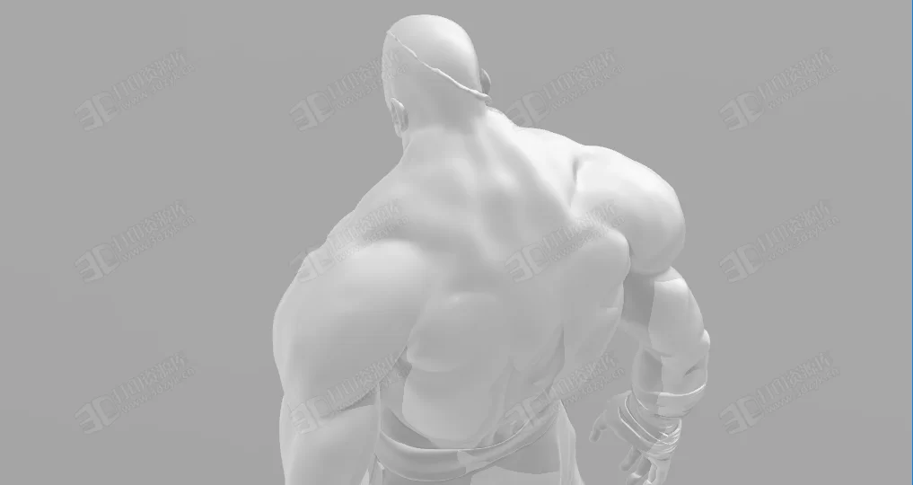 街頭霸王沙加特SAGAT 3d打印模型 (4).webp