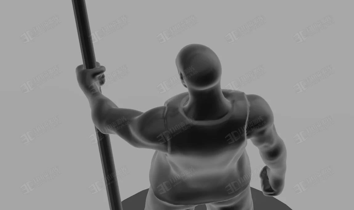 少林和尚持棍 3d打印人物模型 (2).webp