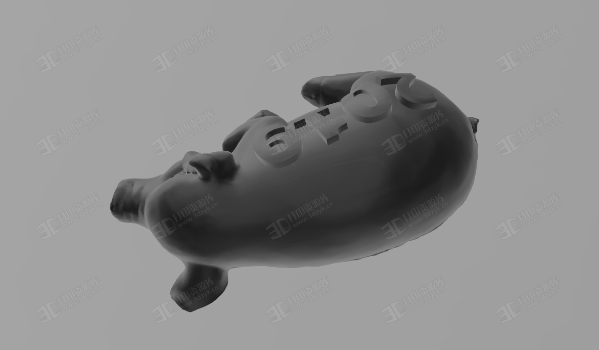 2019 睡熟的豬 動(dòng)物模型3d (1).png