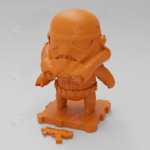 星球大戰(zhàn)stormtrooper 帝國沖鋒隊 風暴兵機器人卡通模型 (4).webp