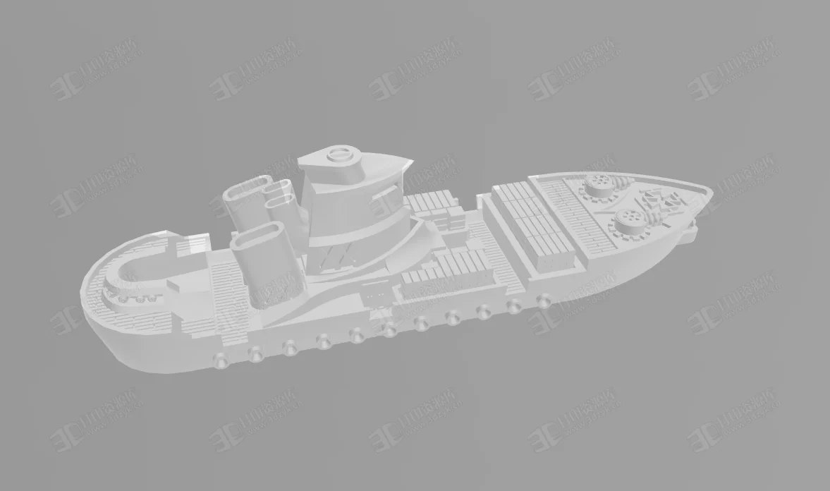 羅斯托克戰(zhàn)爭中的艦艇 3d打印模型 (2).webp