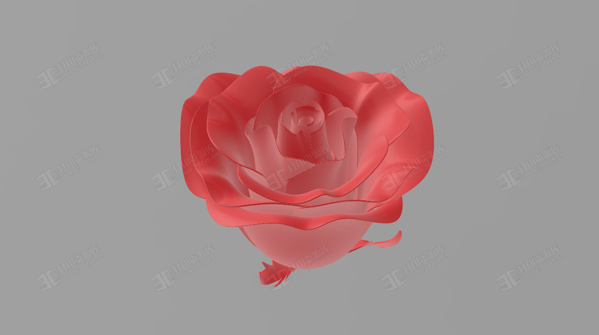 3d打印 玫瑰花 鮮花3d模型 (1).png