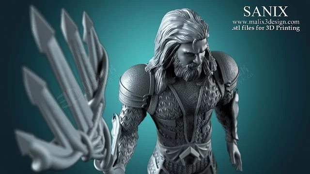 海王Aquaman 亞特蘭蒂斯國王 3d模型 (5).webp