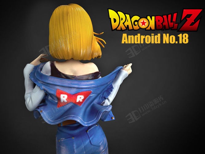 七龍珠 Android 18號 角色人物玩偶stl模型 (1).jpg