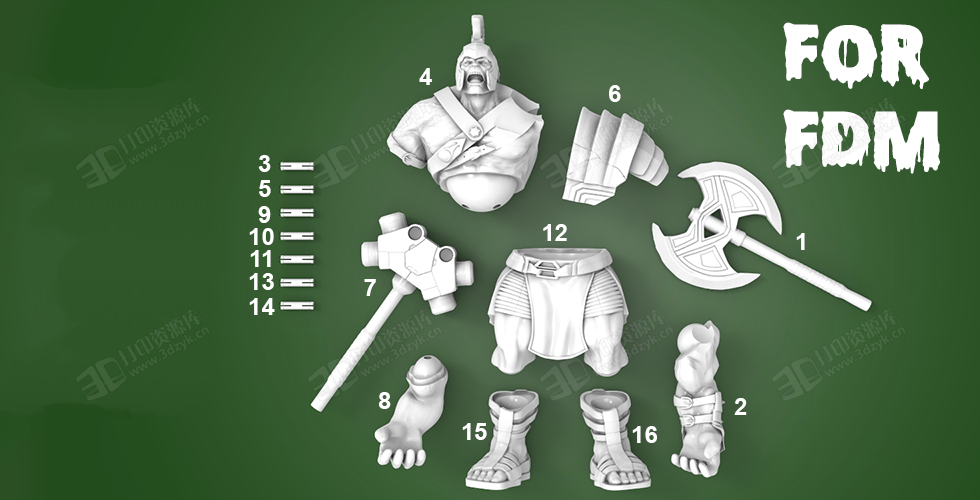 身穿鎧甲拿錘子的綠巨人3d模型stl (1).png