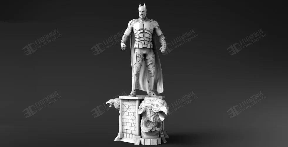 Batman蝙蝠俠全身雕像 3D打印模型stl立體精圓雕影視級(jí)手辦建模素材文件 (1).webp