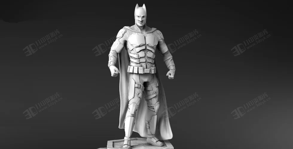 Batman蝙蝠俠全身雕像 3D打印模型stl立體精圓雕影視級(jí)手辦建模素材文件 (3).webp