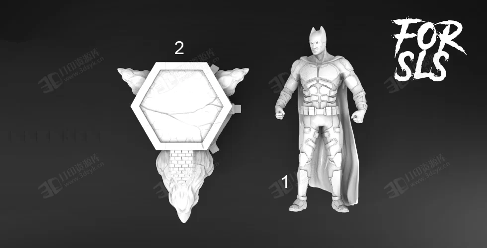 Batman蝙蝠俠全身雕像 3D打印模型stl立體精圓雕影視級(jí)手辦建模素材文件 (8).webp