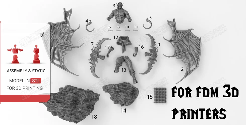 魔獸世界伊利丹·怒風(fēng) 超精細(xì)游戲手辦3d模型素材文件 (11).webp