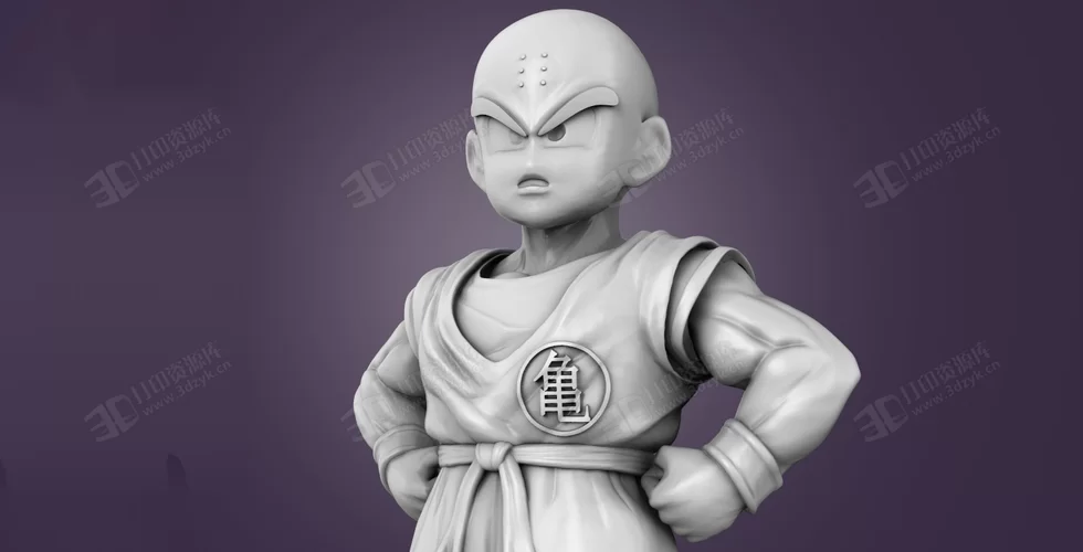 龍珠 小林(KRILLIN) 人物三維動漫手辦3d模型素材stl文件 (6).webp