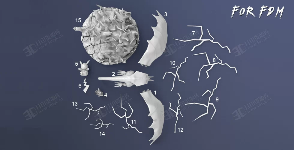 口袋妖怪伊布大戰(zhàn)皮卡丘游戲手辦3d模型素材stl文件 (1).webp