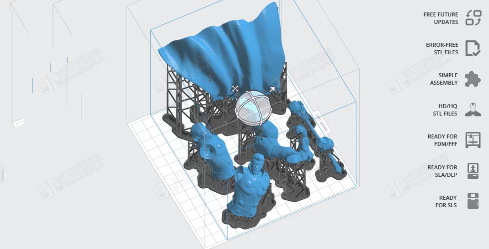 雷神托爾手握風(fēng)暴之錘高精度手辦3d人物模型stl文件 (7).webp