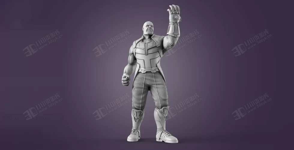 漫威大反派滅霸（Thanos）完整游戲手辦3d人物模型素材stl文件 (5).webp