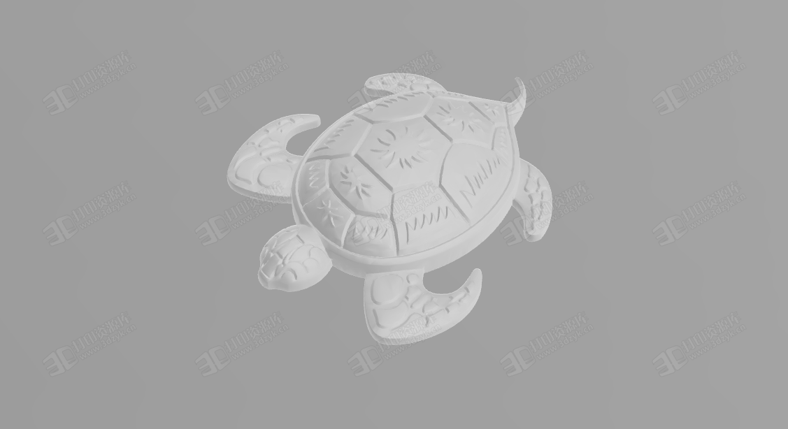 創(chuàng)意的烏龜 動物 3d打印模型 (1).png