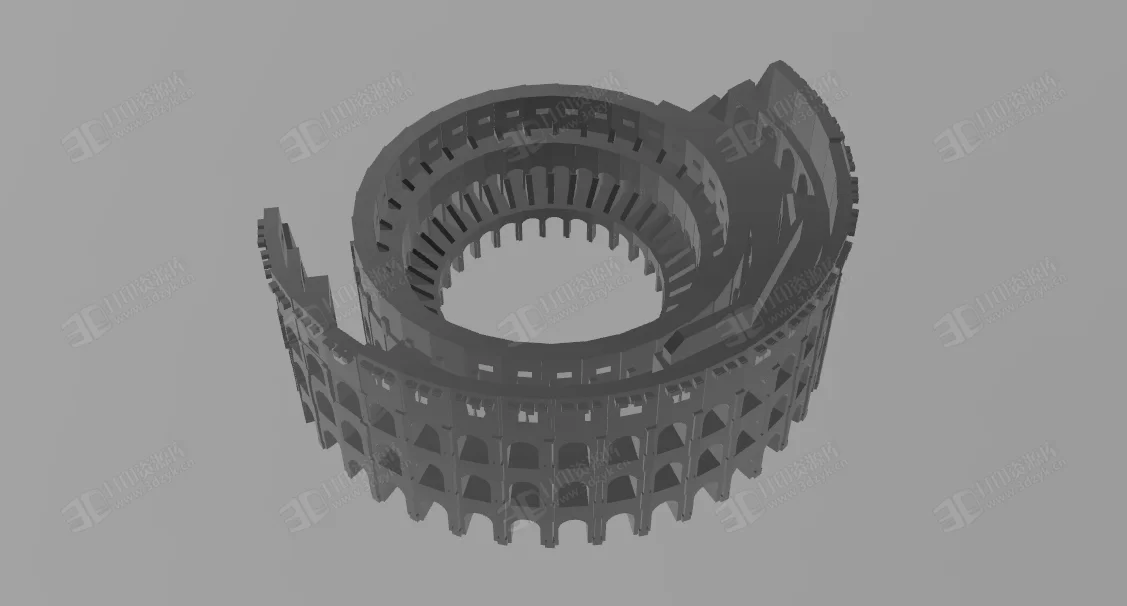 古羅馬斗獸場(chǎng) 斗牛場(chǎng) 建筑模型stl模型免費(fèi)下載 (2).webp