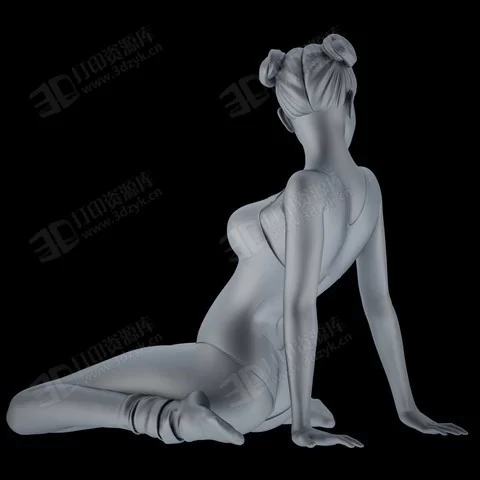 美女坐姿人體雕塑3d打印模型 (2).webp