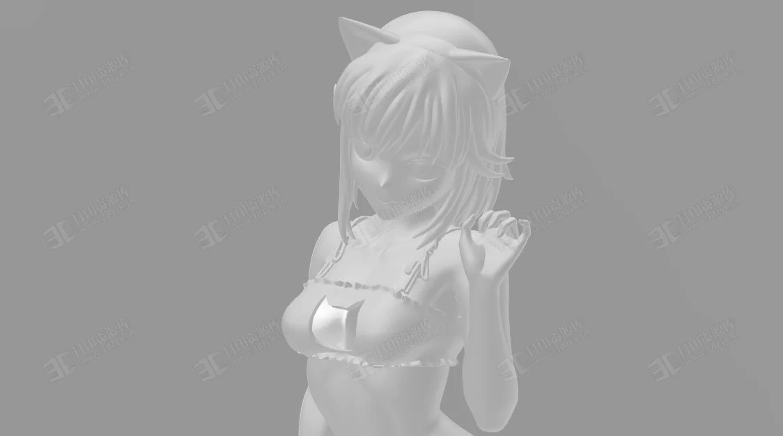 Nekolin 貓女郎 3d打印模型 (4).webp