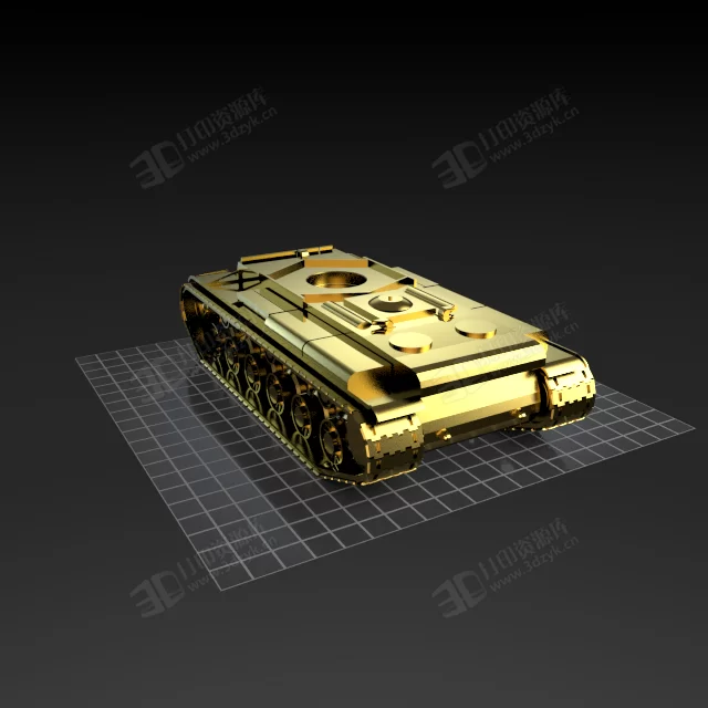 二戰(zhàn)蘇聯(lián)KV-1重型坦克 3d打印模型下載 (2).webp