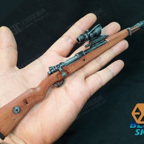 Kar98k毛瑟步槍 吃雞游戲3d打印模型 (2).jpg