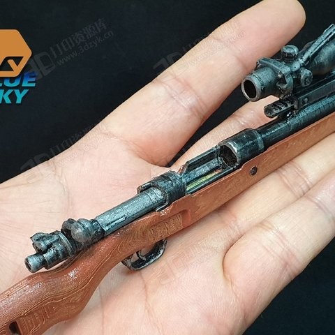 Kar98k毛瑟步槍 吃雞游戲3d打印模型 (4).jpg