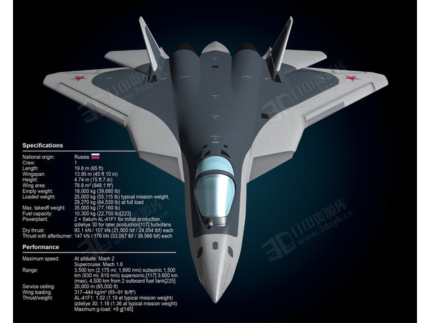 蘇-57戰(zhàn)斗機(jī) 飛機(jī)模型 樣機(jī)展示擺設(shè)stl模型 (2).jpg