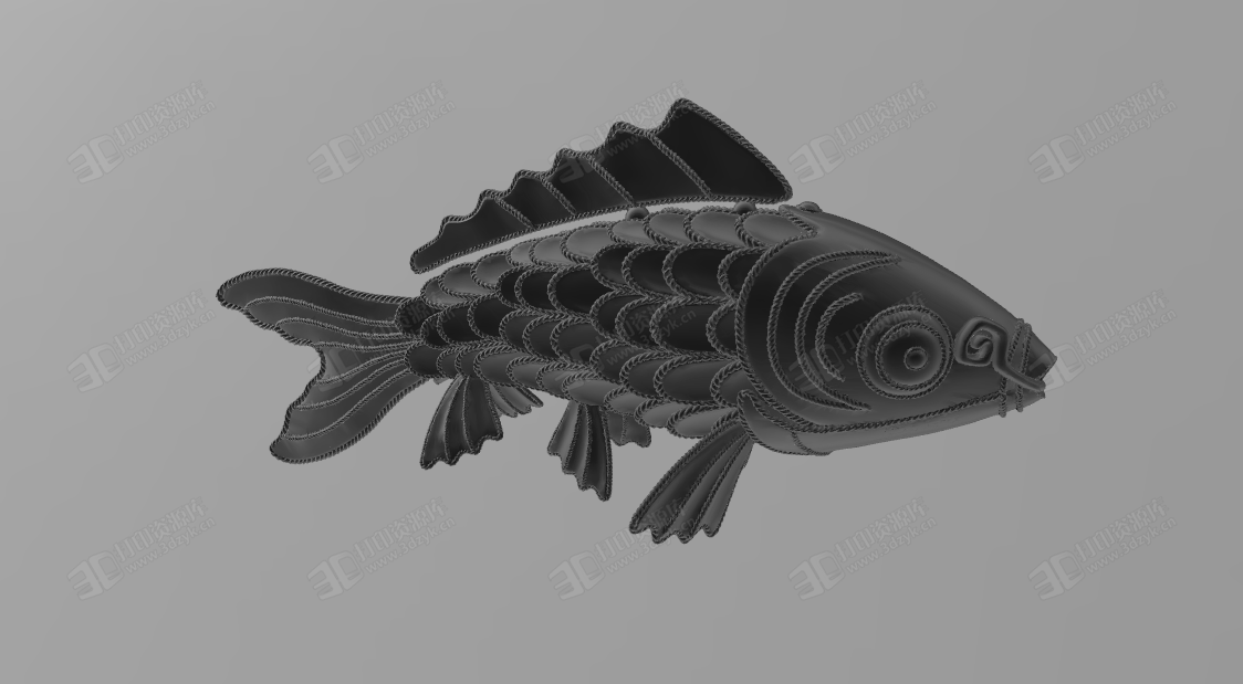 大海錦鯉魚 3d打印水生物模型 (1).png