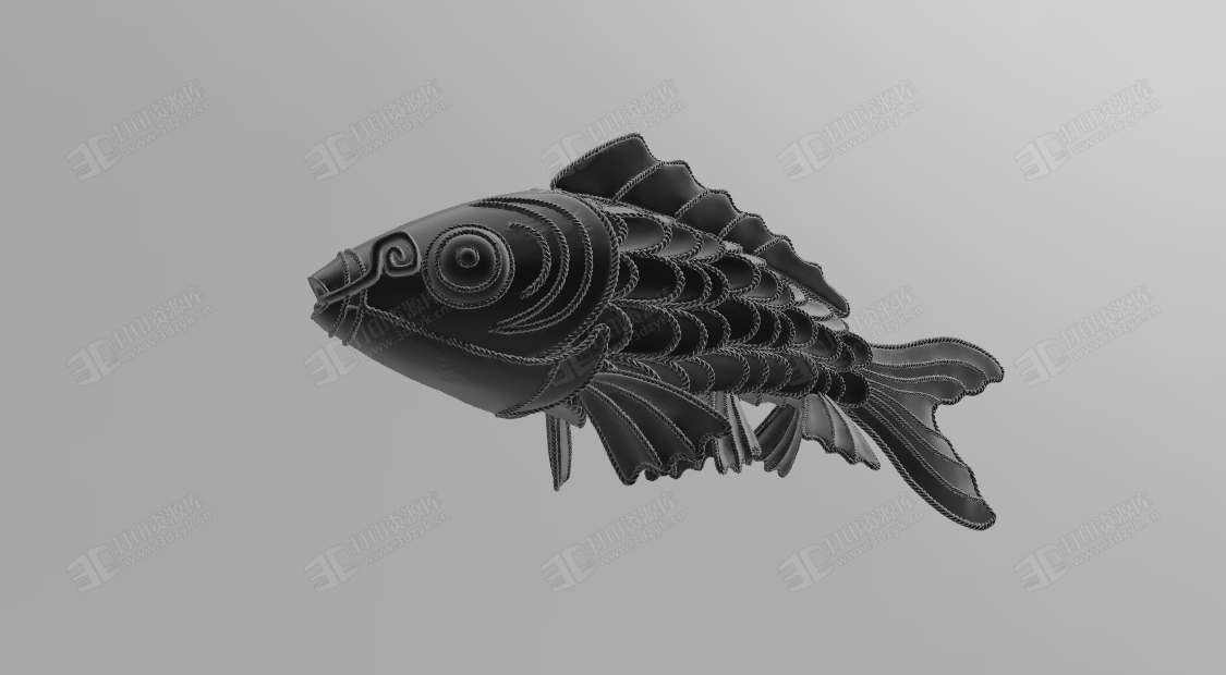 大海錦鯉魚 3d打印水生物模型 (2).png