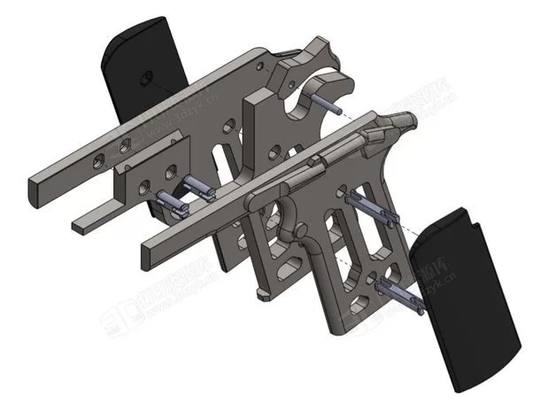 M1911橡皮筋手槍 3d打印槍模型 (4).webp