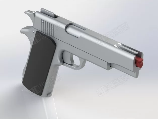 M1911橡皮筋手槍 3d打印槍模型 (5).webp