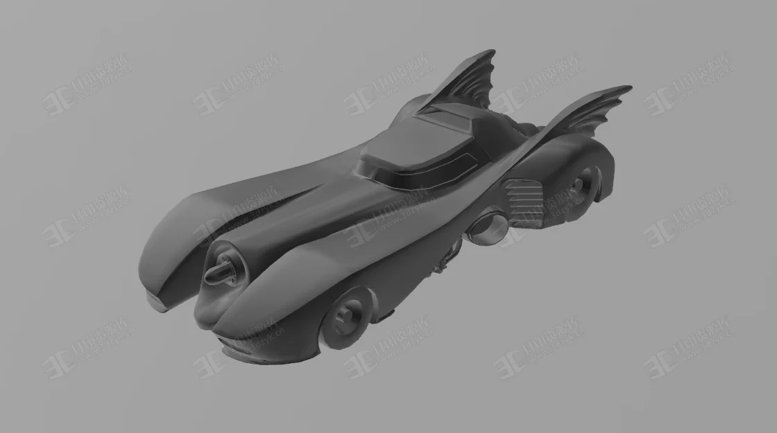 蝙蝠車 蝙蝠俠戰(zhàn)車 3d打印汽車模型 (2).webp