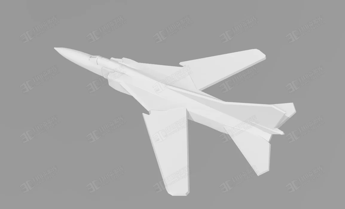 MiG-23 米格-23戰(zhàn)斗機(jī) 3d打印飛機(jī)模型 (2).webp