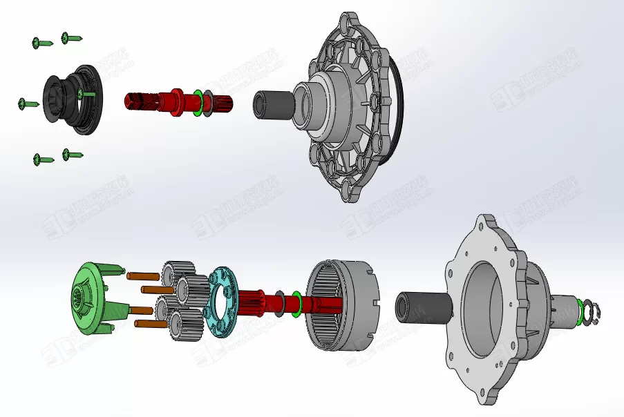 航空發(fā)動機模型3D圖紙 Solidworks設(shè)計 (2).webp