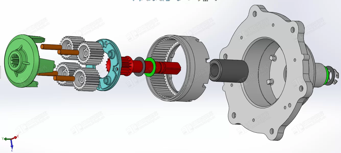 航空發(fā)動機模型3D圖紙 Solidworks設(shè)計 (3).webp