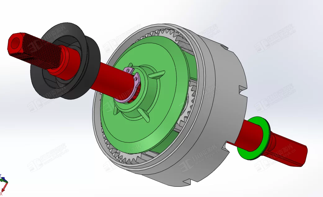 航空發(fā)動機模型3D圖紙 Solidworks設(shè)計 (7).webp