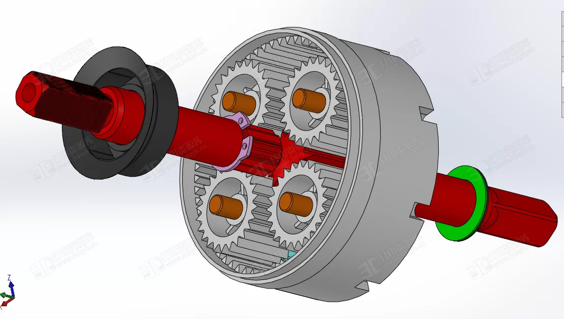 航空發(fā)動機模型3D圖紙 Solidworks設(shè)計 (8).webp