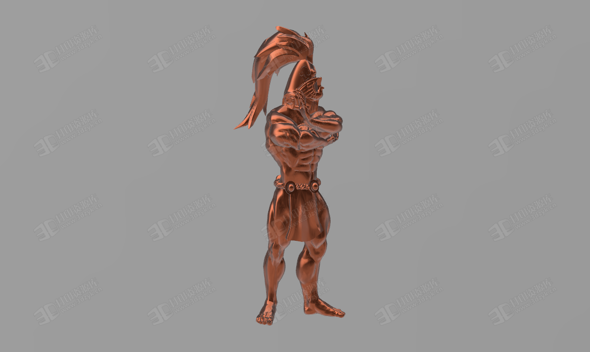 游戲中的守護(hù)者 戰(zhàn)士帶面具 人物模型3d (1).png